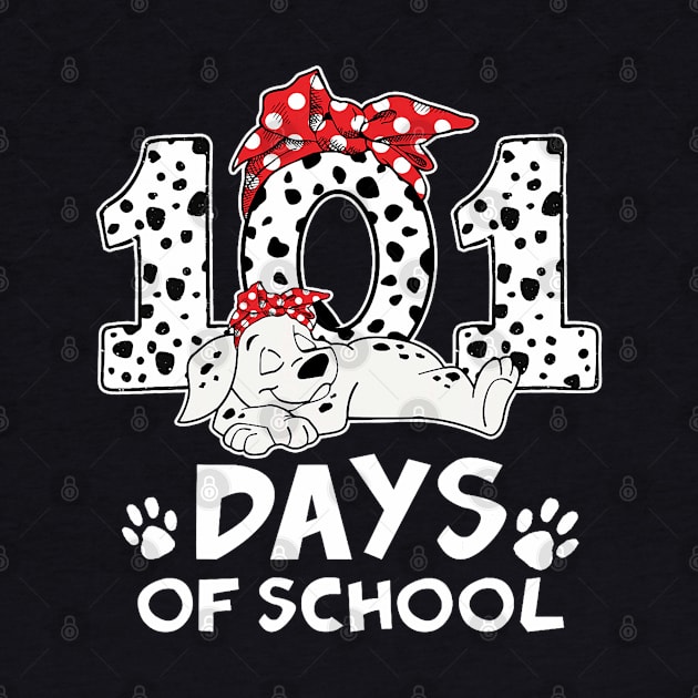 100 Days Of School Dalmatian Dog Women Girl 100 Days Smarter by Mitsue Kersting